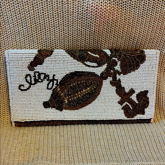 NWT Lilly Pulitzer Shell Shocked Beaded Clutch Gold Metallic Fallin In Love
